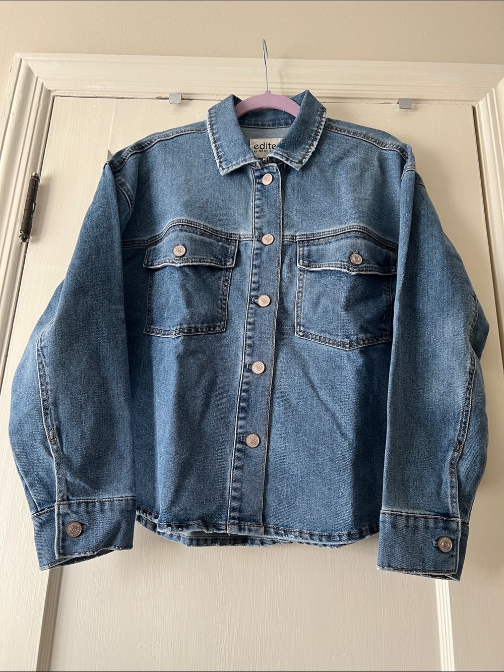 Edited by Remi Bader Denim Blue Classic Trucker Jacket - Women's